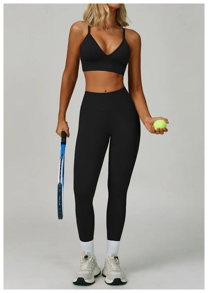 Women's 2-Piece High Waisted Track Set