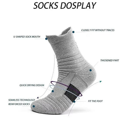 3-Pair Running Socks (Men & Women) — Performance Ankle Running Socks | Lock In