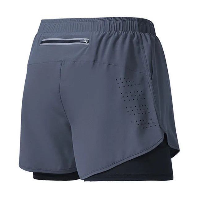 Men’s Quick-Dry Double-Layer Running & Training Shorts | Lock In