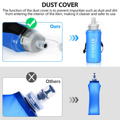 Lock In NewBoler 500 ml Foldable Soft Water Bottle