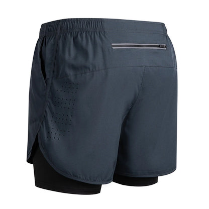 Men’s 2-in-1 Running Shorts – Quick-Dry Trendy Performance Workout Shorts | Lock In