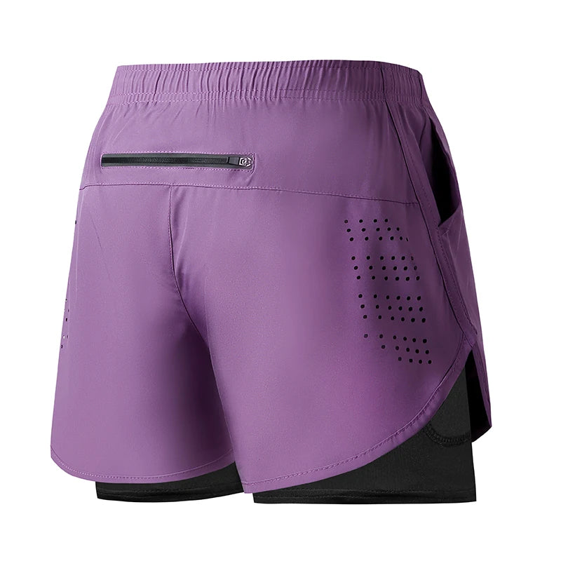 Men’s Quick-Dry Double-Layer Running & Training Shorts | Lock In