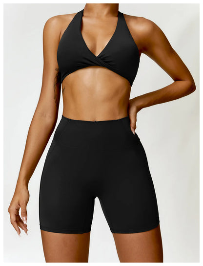 Women’s Halter Sports Bra & High-Waist Leggings | Lock In