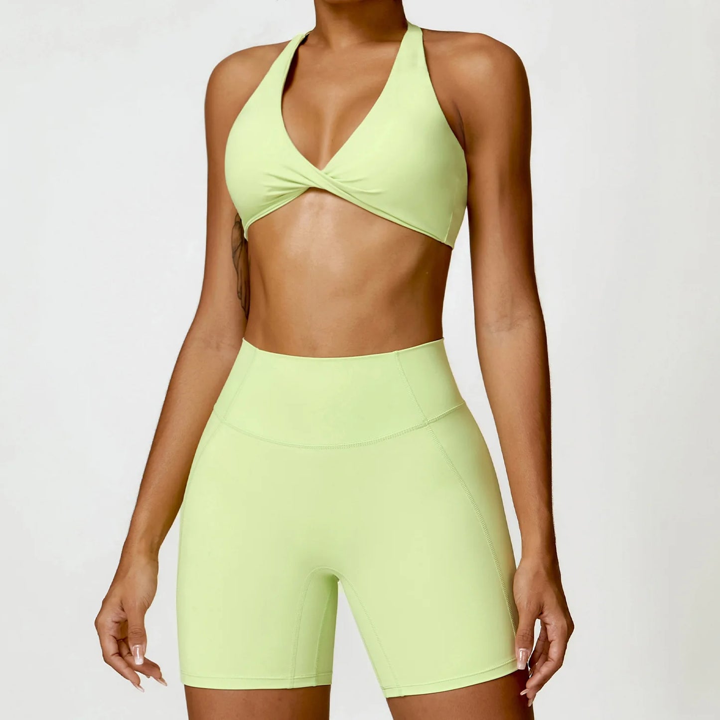 Women’s Halter Sports Bra & High-Waist Leggings | Lock In