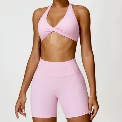 Women’s Halter Sports Bra & High-Waist Leggings | Lock In