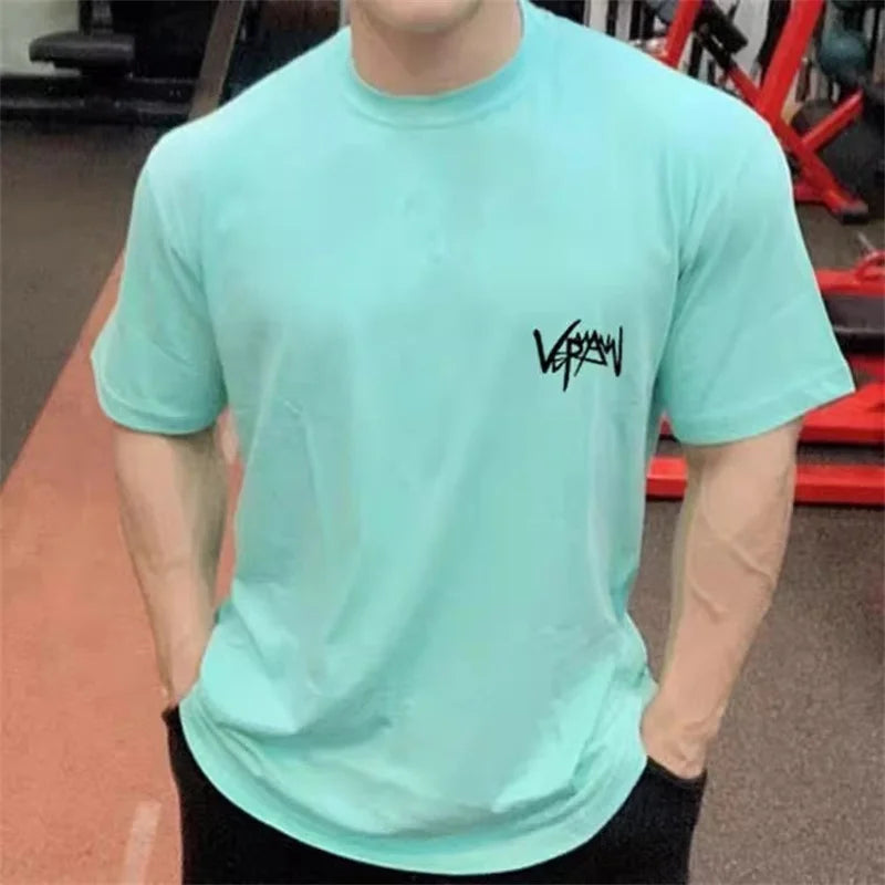 Men’s Oversize Sports T-Shirt – Gym Streetwear Tee | Lock In