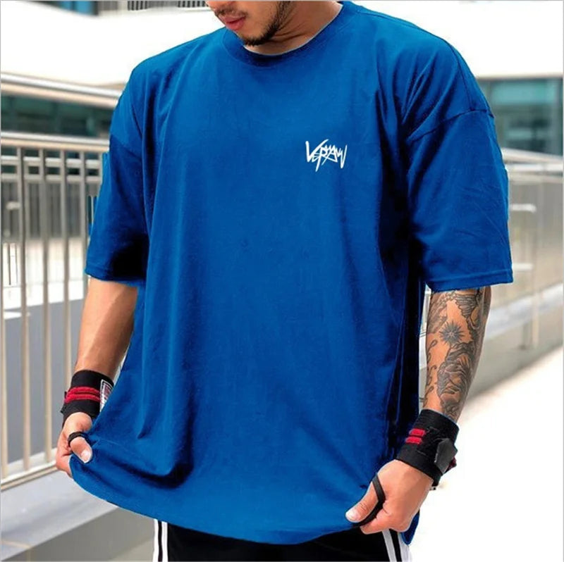 Men’s Oversize Sports T-Shirt – Gym Streetwear Tee | Lock In