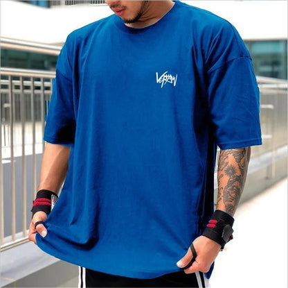 Men’s Oversize Sports T-Shirt – Gym Streetwear Tee | Lock In