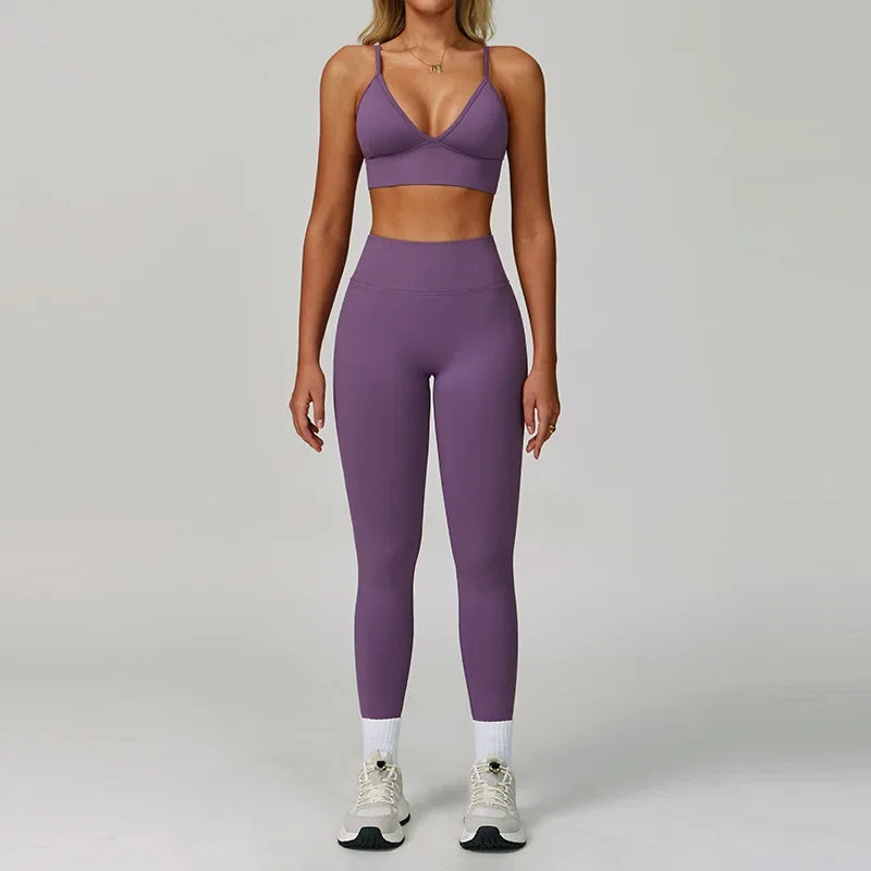 Women's 2-Piece High Waisted Track Set