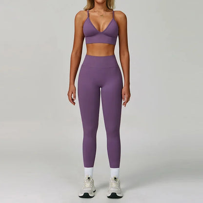 Women's 2-Piece High Waisted Track Set