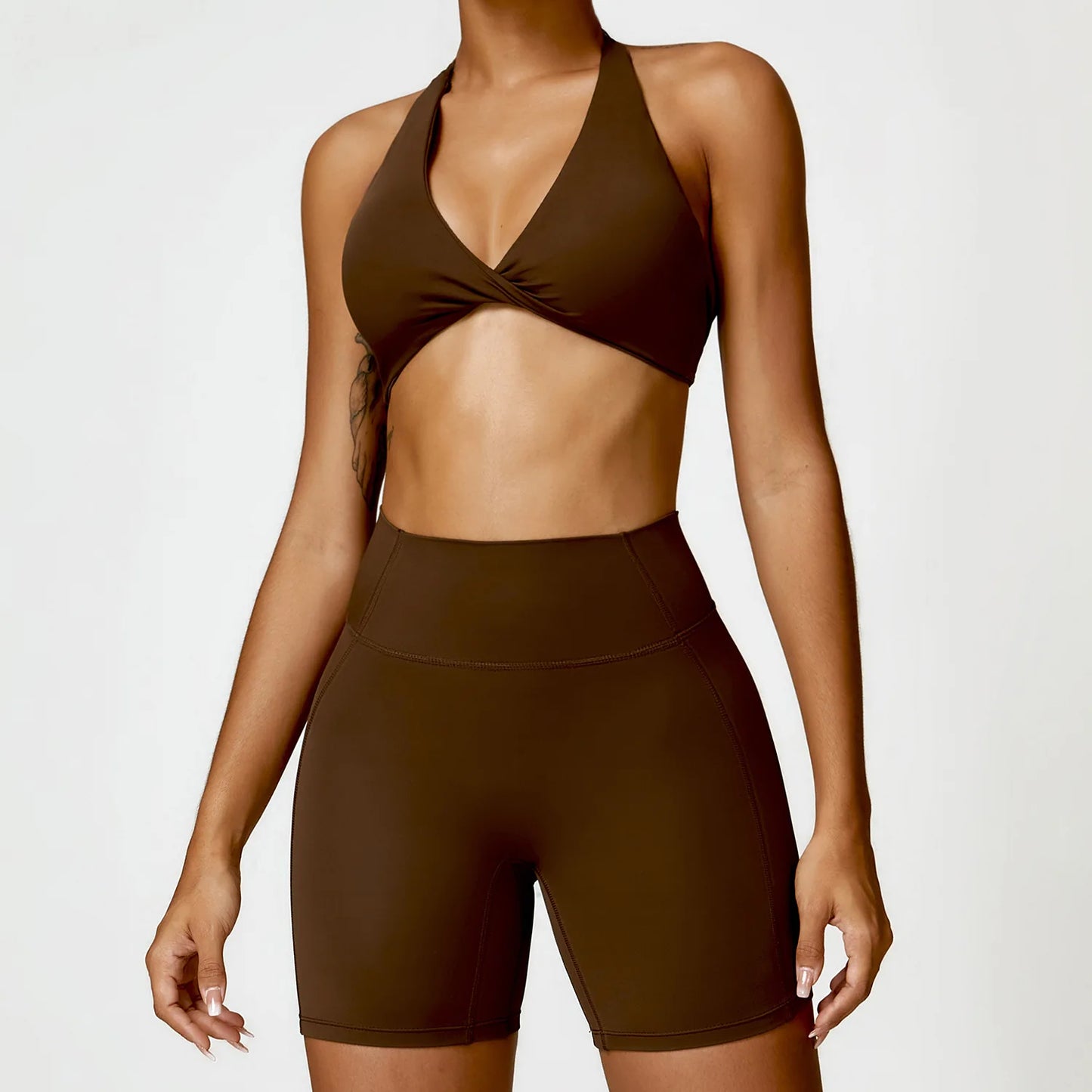 Women’s Halter Sports Bra & High-Waist Leggings | Lock In
