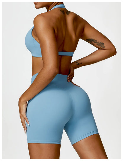 Women’s Seamless Yoga Set – Push-Up Sports Bra & High-Waist Leggings | Lock In