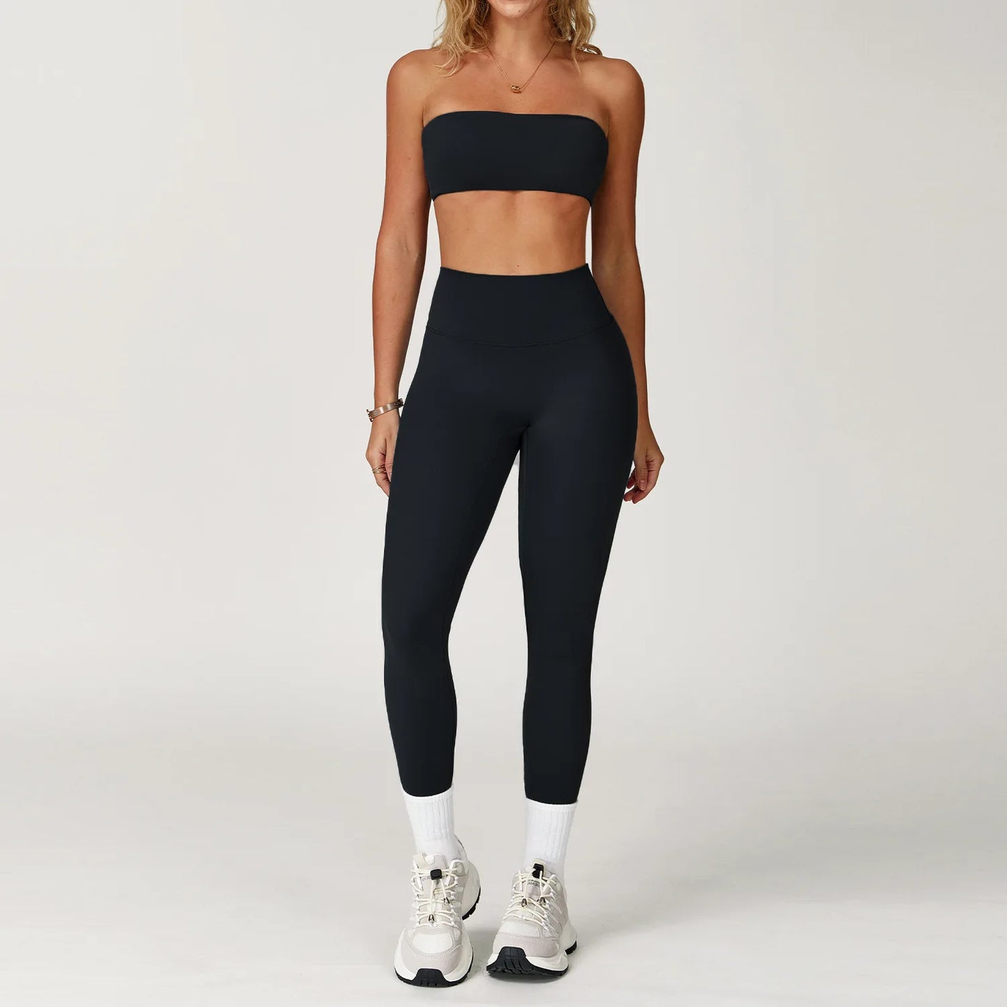 Women’s 2-Piece Yoga & Fitness Set – Sports Bra & High-Waist Leggings | Lock In