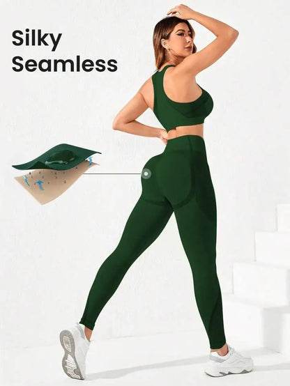 Women's 2-Piece High Waist Trousers Combo