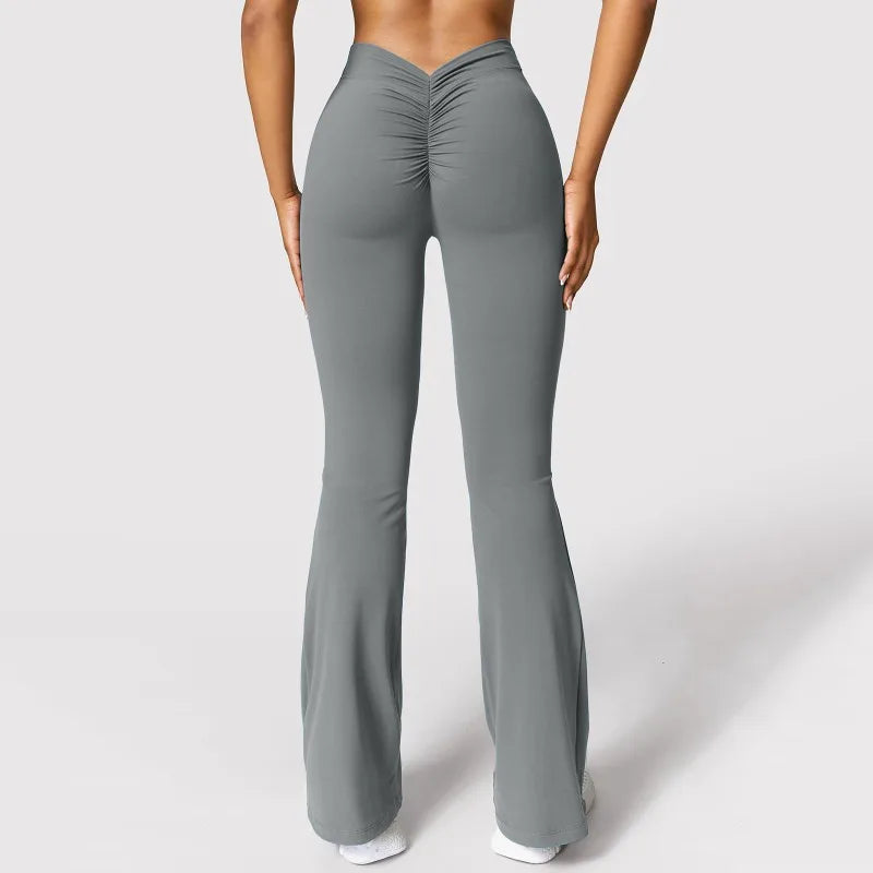 Women’s Flared Pants – High-Waist Push-Up | Lock In