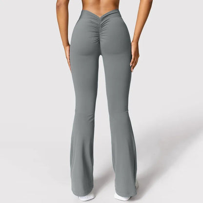 Women’s Flared Pants – High-Waist Push-Up | Lock In