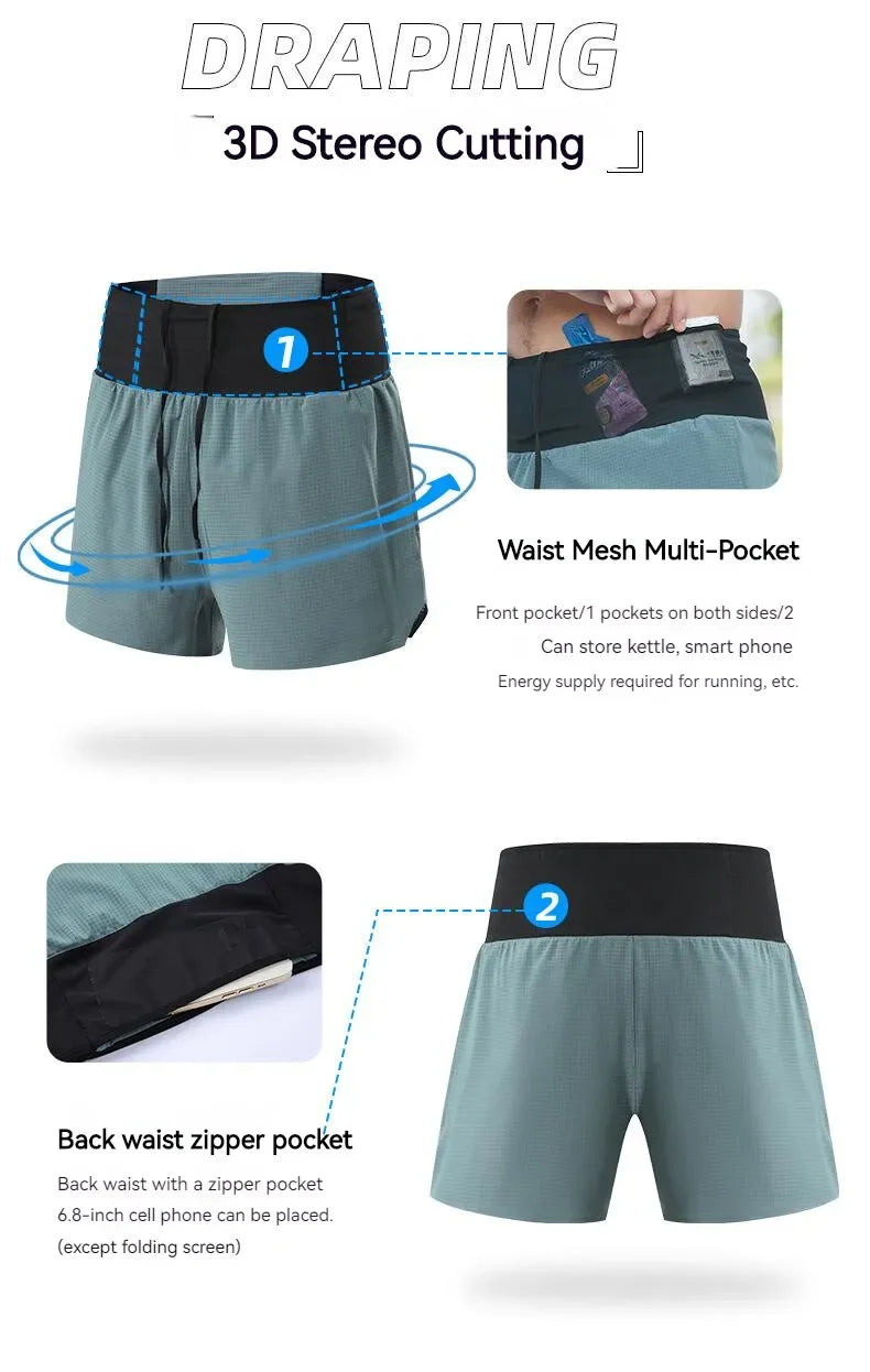 Men’s 2-in-1 Marathon Running Shorts | Lock In