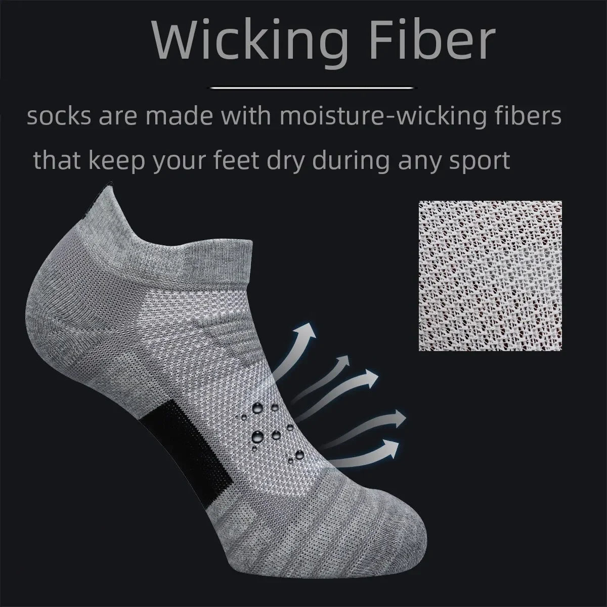 3-Pair Running Socks (Men & Women) — Performance Ankle Running Socks | Lock In