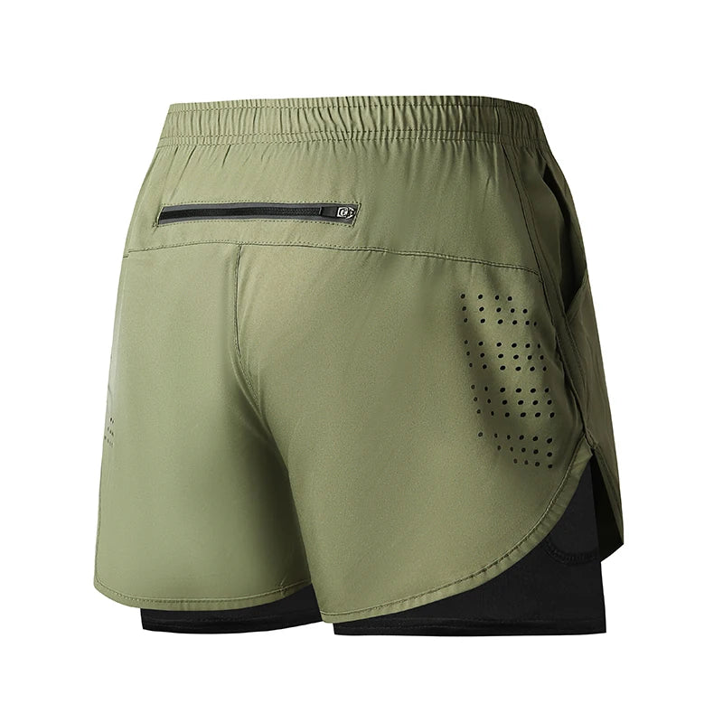 Men’s Quick-Dry Double-Layer Running & Training Shorts | Lock In