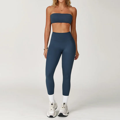Women’s 2-Piece Yoga & Fitness Set – Sports Bra & High-Waist Leggings | Lock In