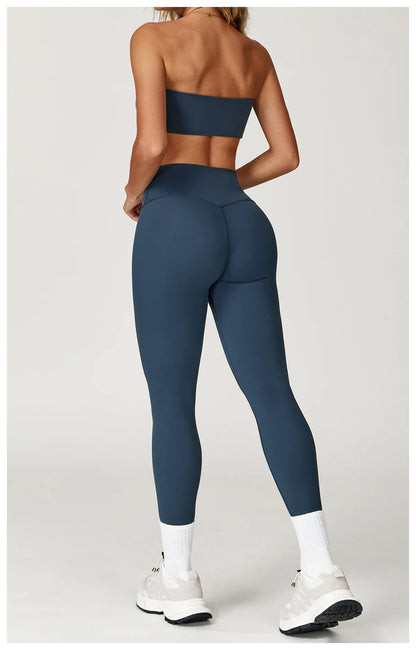 Women’s 2-Piece Yoga & Fitness Set – Sports Bra & High-Waist Leggings | Lock In