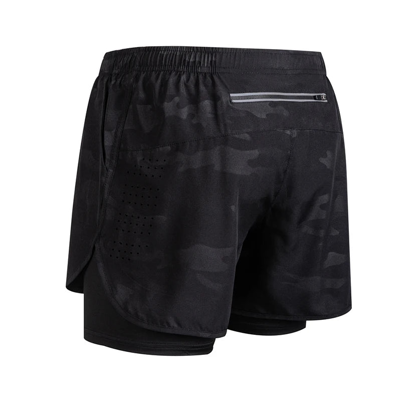 Men’s 2-in-1 Running Shorts – Quick-Dry Trendy Performance Workout Shorts | Lock In