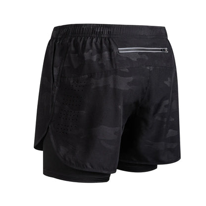 Men’s 2-in-1 Running Shorts – Quick-Dry Trendy Performance Workout Shorts | Lock In