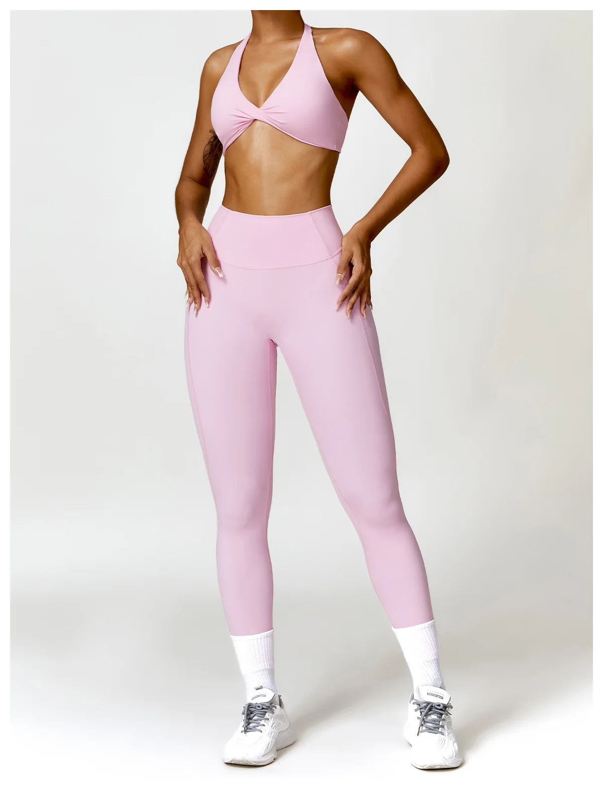 Women’s Halter Sports Bra & High-Waist Leggings | Lock In