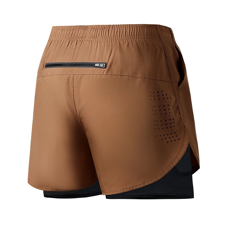 Men’s Quick-Dry Double-Layer Running & Training Shorts | Lock In