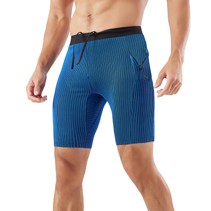 Men’s Running Half-Tights – Breathable Distance Running Shorts with Zipper Pockets | Lock In