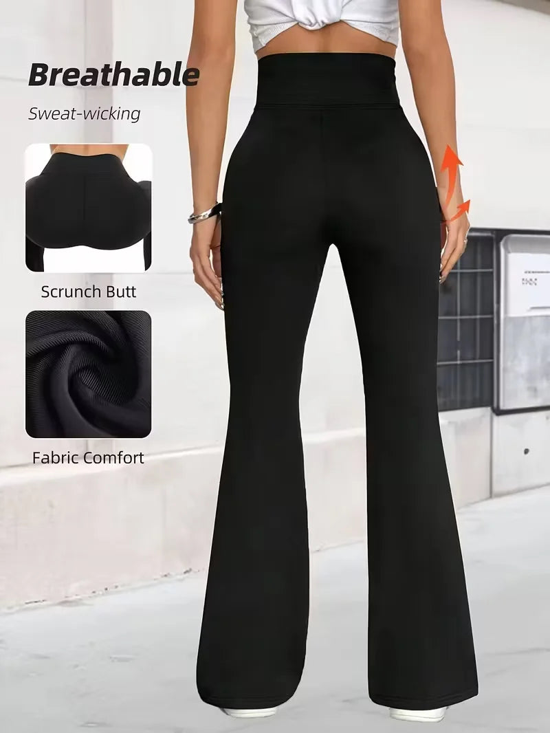 Women's High-Waisted Flare Leggings