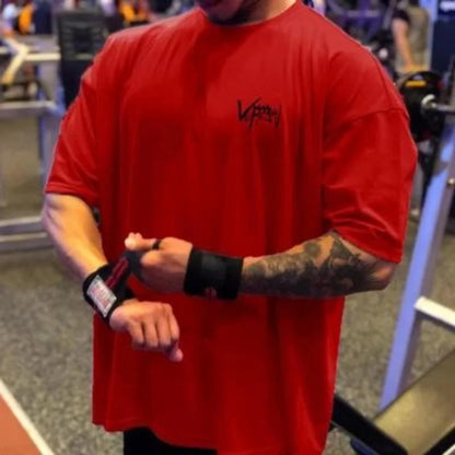 Men’s Oversize Sports T-Shirt – Gym Streetwear Tee | Lock In