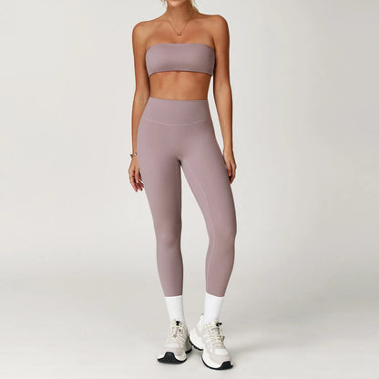Women’s 2-Piece Yoga & Fitness Set – Sports Bra & High-Waist Leggings | Lock In