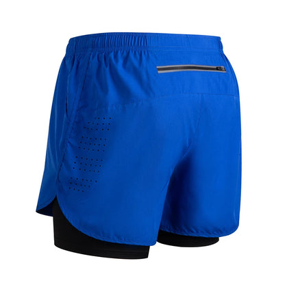 Men’s 2-in-1 Running Shorts – Quick-Dry Trendy Performance Workout Shorts | Lock In