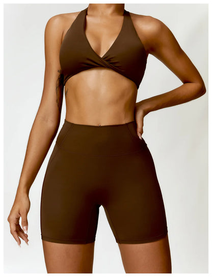 Women’s Seamless Yoga Set – Push-Up Sports Bra & High-Waist Leggings | Lock In