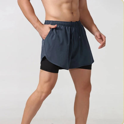 Men’s Quick-Dry Double-Layer Running & Training Shorts | Lock In