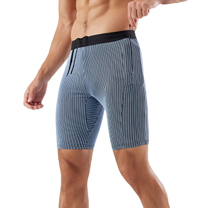 Men’s Running Half-Tights – Breathable Distance Running Shorts with Zipper Pockets | Lock In