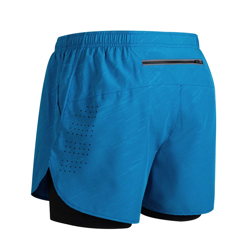 Men’s 2-in-1 Running Shorts – Quick-Dry Trendy Performance Workout Shorts | Lock In