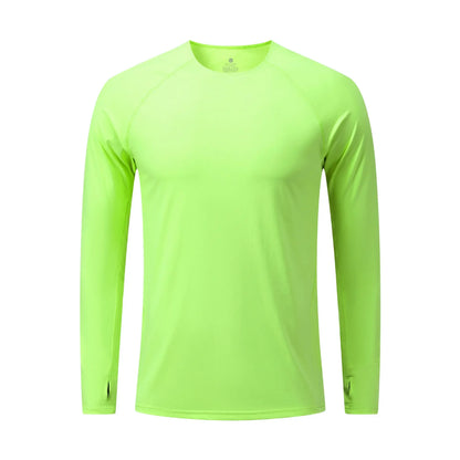Men’s Marathon Running Long Sleeve Top – Quick-Dry Anti-UV Training Shirt | Lock In