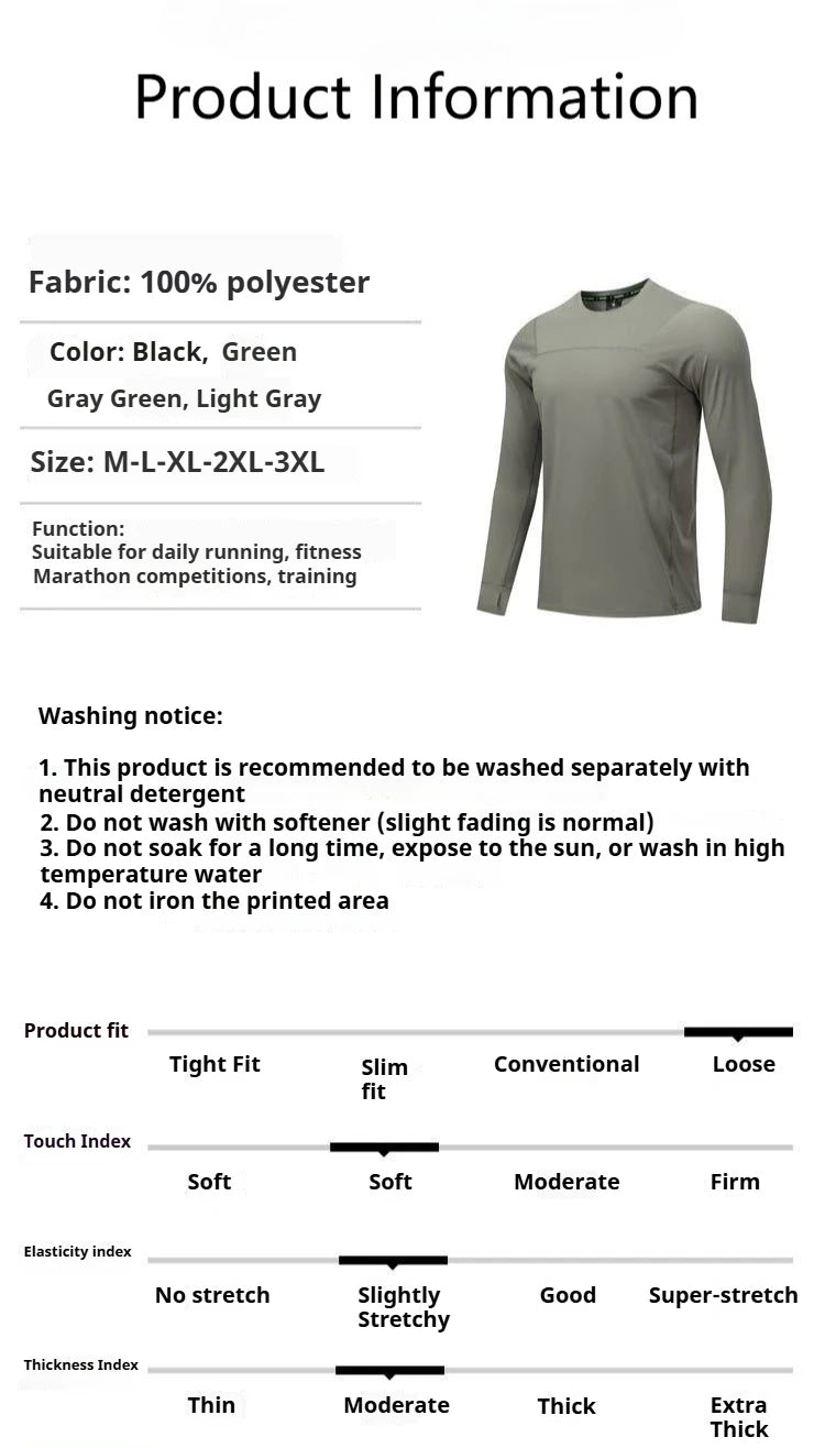 Men’s Long Sleeve Running Shirt | Lock In