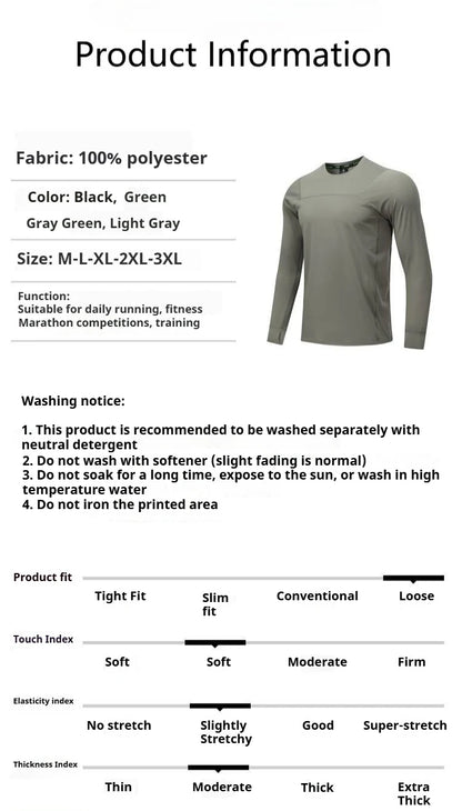 Men’s Long Sleeve Running Shirt | Lock In