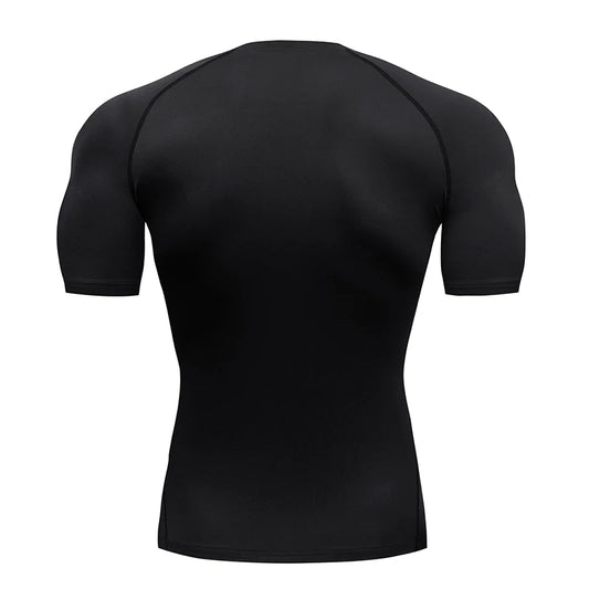 Men’s Running Compression T-Shirt – Quick-Dry Athletic Sport & Gym Top | Lock In