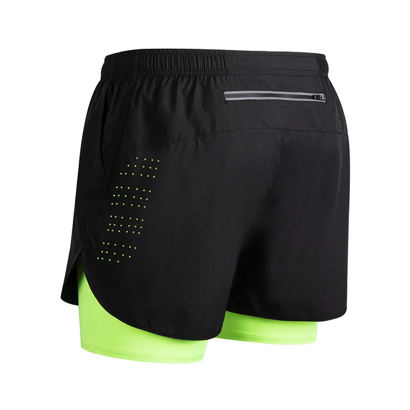 Men’s 2-in-1 Running Shorts – Quick-Dry Trendy Performance Workout Shorts | Lock In