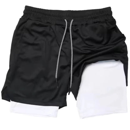 Men’s 2-in-1 Running Shorts – 5″ Quick-Dry Lined Gym & Streetwear Shorts | Lock In