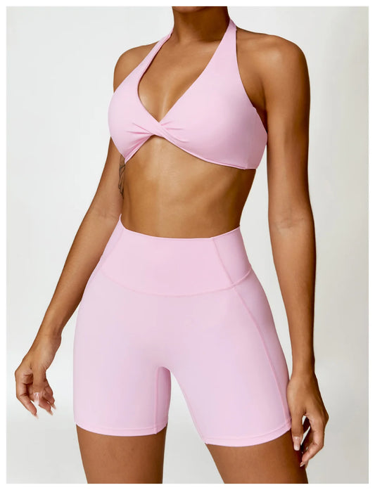 Women’s Halter Sports Bra & High-Waist Leggings | Lock In