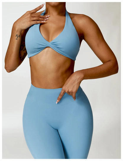 Women’s Seamless Yoga Set – Push-Up Sports Bra & High-Waist Leggings | Lock In