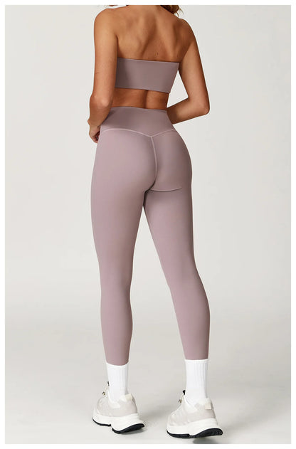 Women’s 2-Piece Yoga & Fitness Set – Sports Bra & High-Waist Leggings | Lock In