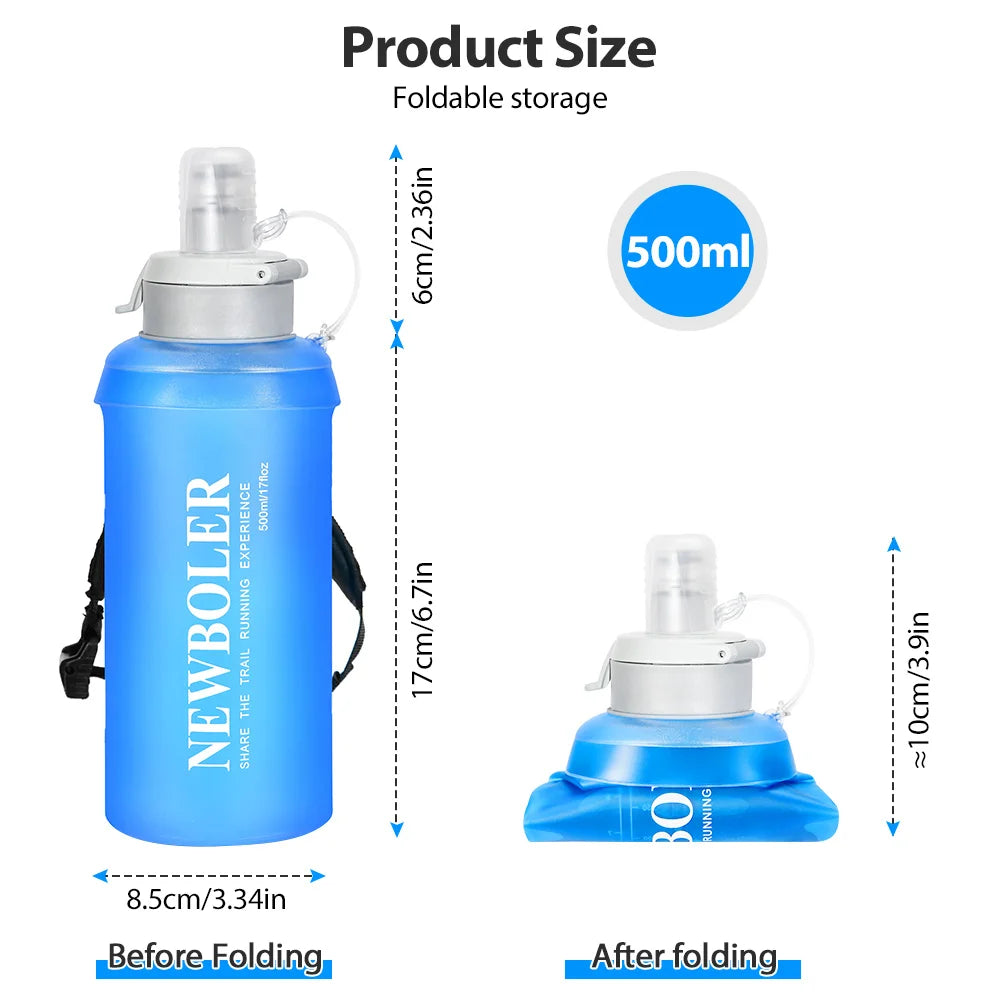 Lock In NewBoler 500 ml Foldable Soft Water Bottle