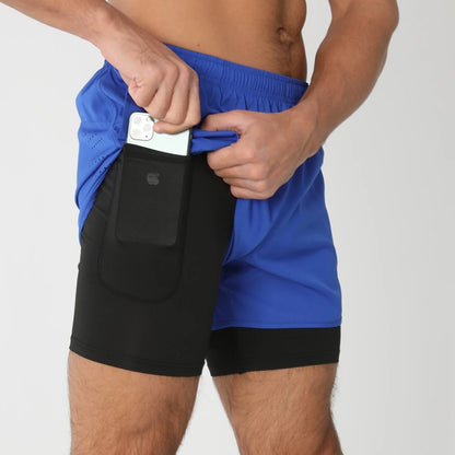 Men’s 2-in-1 Running & Training Shorts – Quick-Dry Performance Shorts | Lock In