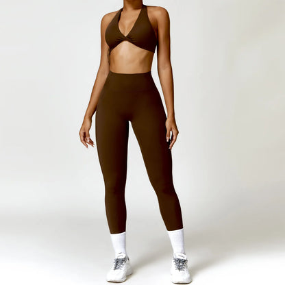 Women’s Halter Sports Bra & High-Waist Leggings | Lock In